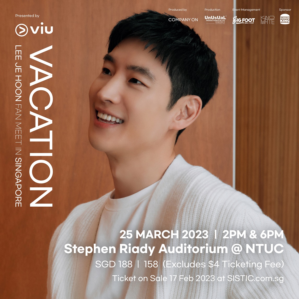 LEE JE HOON 'VACATION' FAN MEET IN SINGAPORE